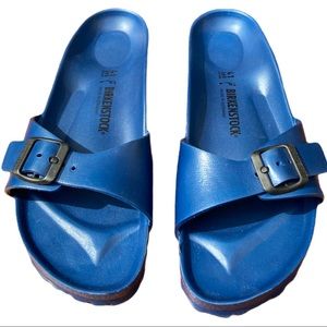 Blue Birkenstock Madrid Rubber sandals